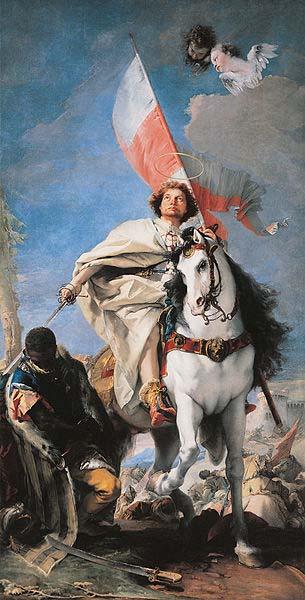 Giovanni Battista Tiepolo St Jacobus defeats the Moors oil painting picture